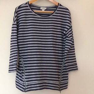 LOFT Striped Sweatshirt